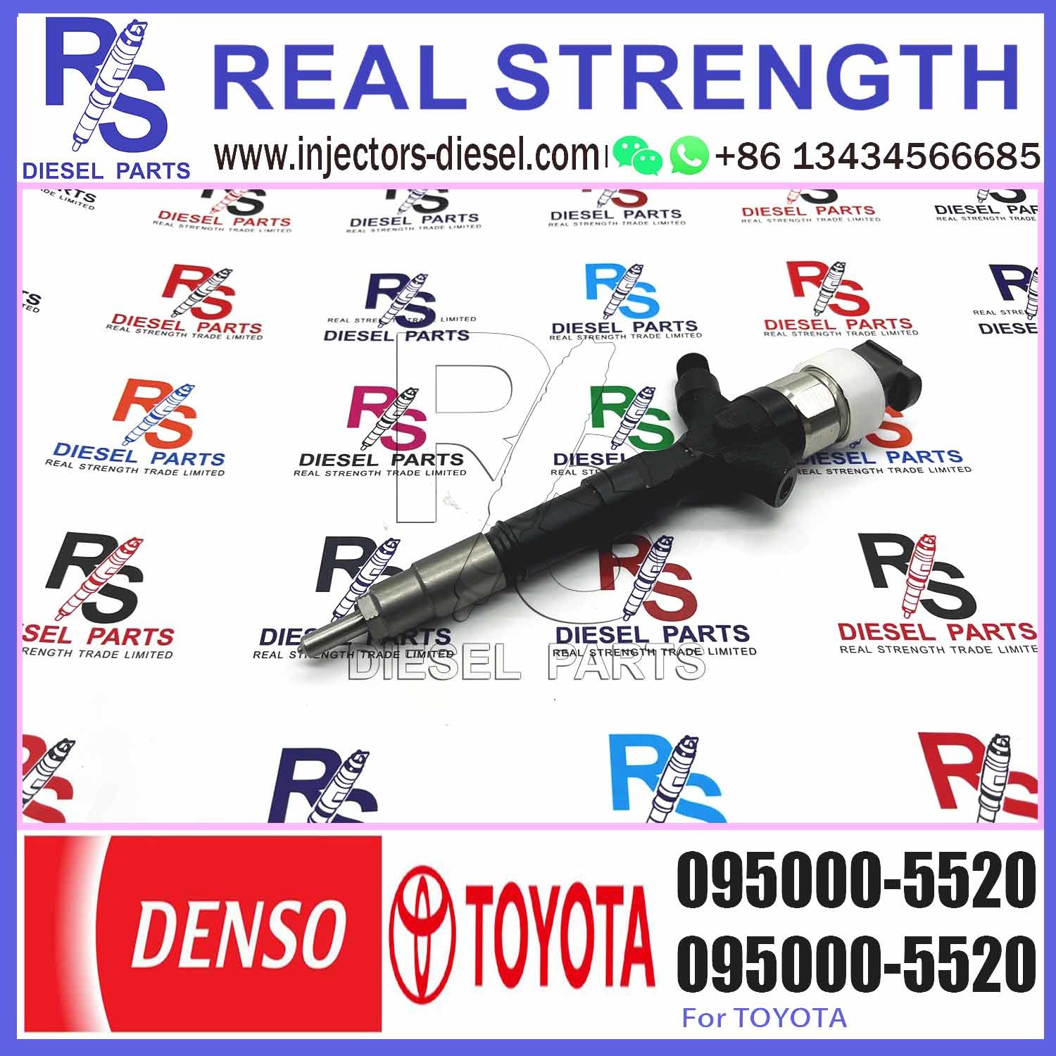 23670-0L010 diesel fuel injector for 095000-5520 For 0950005520 TOYOTA HILUX 2KD-FTV