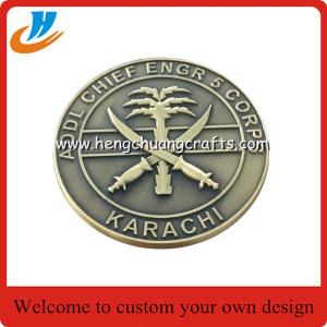 Wholesale Die casting metal coins,challenge coin with 60mm design souvenir coins from china suppliers