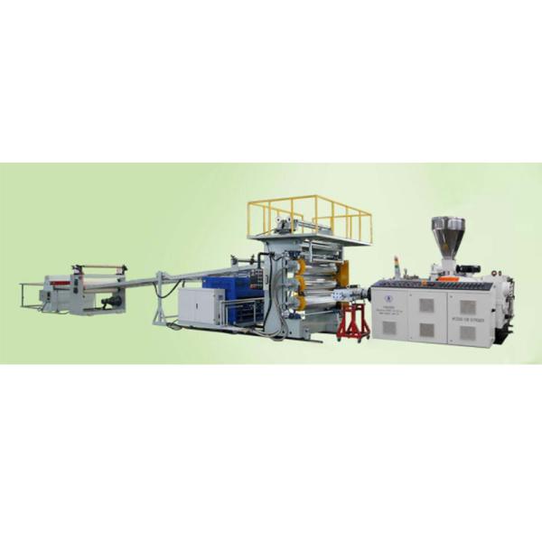 Pvc Board Sheet Machine / Pvc Imitation Board Extrusion Line 12t/Day High