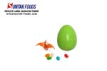 Classic novelty candy toys dinosaur egg jelly bean candy for kids