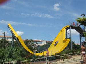Wholesale Banana Shape Water Park Slide Multicolour 12 Meters Pendulum Water Slide from china suppliers