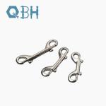 Stainless Steel 304 Double End Bolt Clips 100mm Heavy Duty Snap Hook For Pet