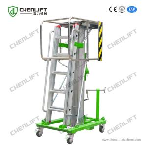 Wholesale 3.2m Platform Height Manual Winch Elevating Lift with 125kg Load from china suppliers