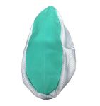 Short Sleeve ESD Shoes Cover Green Outsole Soft PVC Sheet With Sponge