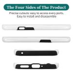 White 3D Sublimation Phone Cases Blanks Tough Dual Layer Mobile Case for One