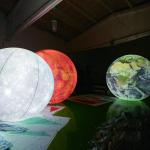 Customized Giant advertising Moon Balloon Inflatable Led Globe Parties Events