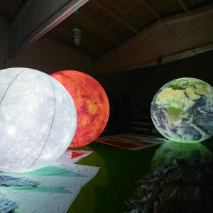 Wholesale Inflatable Moon Balloon with Led Light Giant Advertising Decoration Inflatable Moon Model Large from china suppliers