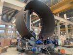 High Efficiency Horizontal Flange Fit up Machine Wind Tower Flange Fitting