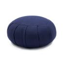 Modern Dark Blue Cotton Canvas Fabric Dining Chair with Bolster Buckwheat Husk