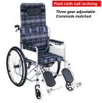 Economic Lightweight Portable Wheelchair With Detachable Footrest