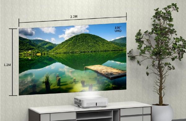 3800lm 1080p Led Projector Home Theater 0.235:1 Laser Source 3LCD for Meeting