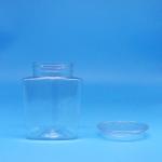 Food Grade Cookie Food Candy Triangle Shape PET Plastic transparent Jar clear