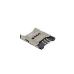 6p SIM Card Sockets Flip Type Micro Sim Card Holder Connector ROHS