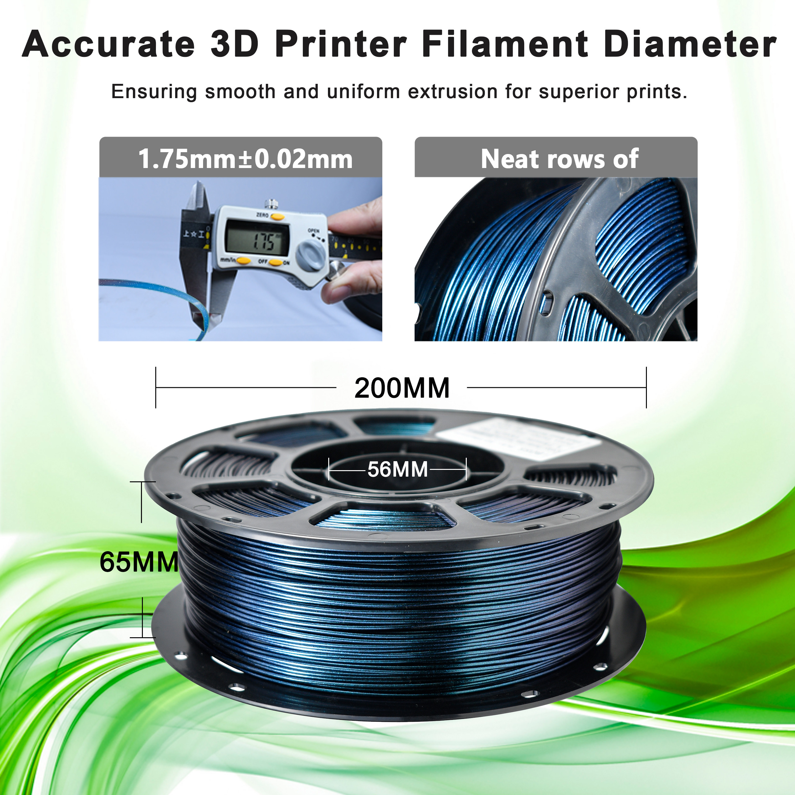 iBOSS PLA+Change Filament Galaxy Titanium Alloy 1000g 3D Printer Filament Smooth Printing Surface