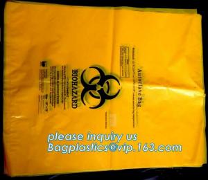 China medical waste disposal plastic bag Biohazard garbage bags, medical disposable bag, disposable lab medical biohazard wast on sale