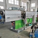 PLC Pbat Pla Recycling Plastic Pelletizer Single Screw Compounding Granulating