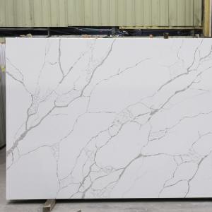 Wholesale Calcatta Color Artificial Quartz Stone Slabs 3200x1600mm For Kitchen Countertops Bathroom Vanity Tops from china suppliers