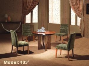 Wholesale Dia 10000*760mm Hotel Restaurant Furniture Walnut Color Dining Table Wooden Top Base from china suppliers