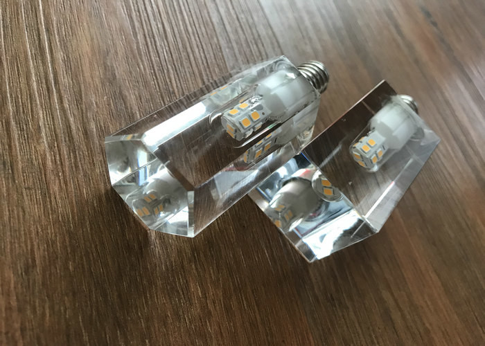 3w 5w Crystal LED Candle Light Dimmable 330° E14 LED Bulb 450LM 80Ra EMC