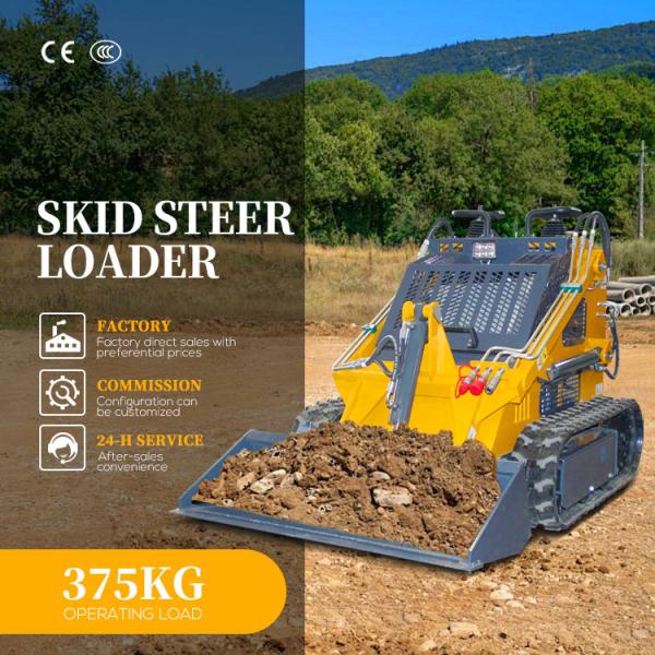 Free Shipping Mini Skid Steer Loader With Attachments Tracked Skid Steer
