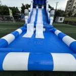 Commercial Giant Inflatable Double Slide with Water Pool Inflatable water Slide