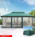 Waterproof Pavilion Sunshade Steel Frame Gazebo 3*6m For Outdoor Activities