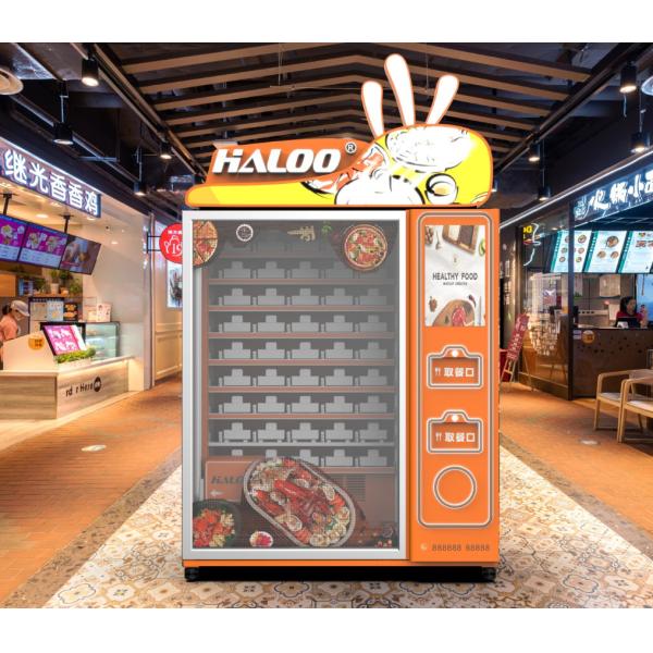 Ready To Eat Fresh Food Vending Machine With Automatic Heating