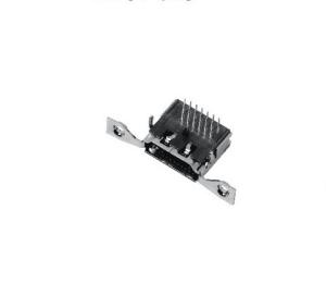 Wholesale ODM HDMI Connector Socket , Binaural Micro Hdmi 90 Degree Adapter Three Rows from china suppliers