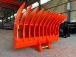 High quality strength wear resistance material excavator rake bucket for mini