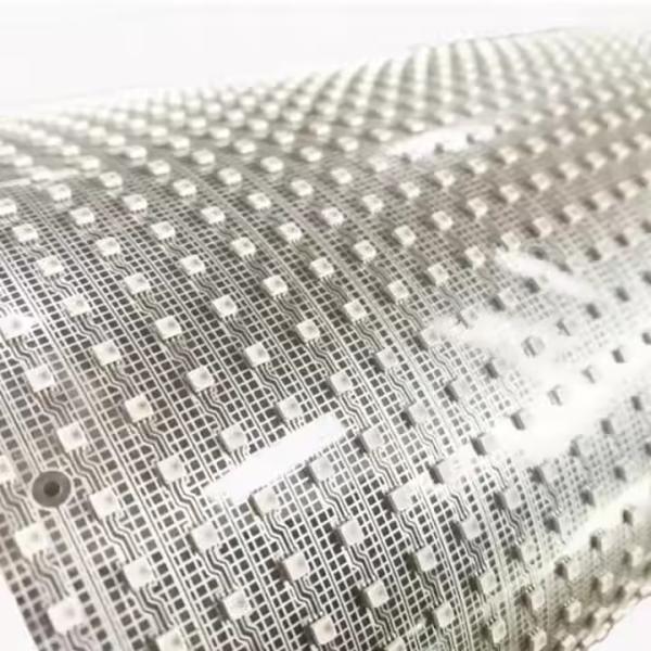 Indoor Bendable Glass Curtain Wall Transparent LED Display 80% Light Transmittan