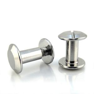 Wholesale Customized Carbon Steel Chicago Screw Silver Plated TM#8-32*6 Metal Screw from china suppliers
