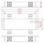 N Female Connector Hybrid Combiner 2 IN 2 OUT 300W Input ISO Certification