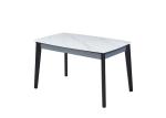 Minimalist Solid Wood Rectangular Marble Dining Table