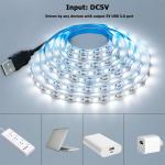 120LEDs/m 5V 8mm 6500K White One Cut Flexible Electroplate SMD2835 LED Strip