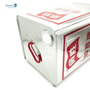 Wholesale 10L Olive Oil Tin Can Food Grade Palm Oil Tin Can With Plastic Ring Pull from china suppliers