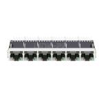 LPJG68837A63NL 1000 Base-T Tab Up Green/Orange&Green LED 1x6 Port RJ45 Jack For