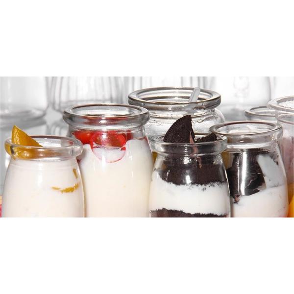 Custom Dessert Glass Pudding Jars 100ml 200ml 300ml
