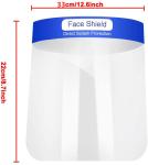 Outside Medical Face Shield Distortion Free Wrap Around PET Material Elegant