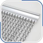 Non-fading anodising aluminum chain curtain