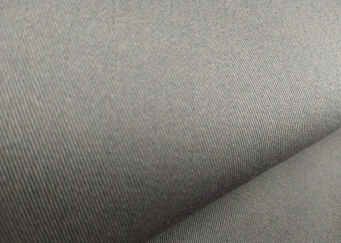 Cotton Yarn Carded Plain Dyed CVC Twill Fabric Washable Workwear Use