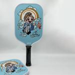 Higooo Persius Shape Cute Fiberglass Pickleball Paddle 418*190*13mm for