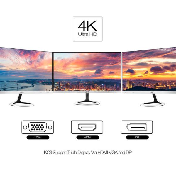 VESA Mount 4k Mini Pc , I7 Mini Computer For Projector / Digital Signage