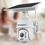 Battery Powered Solar Security Camera Systems 2K Spotlight 4MP Pan Tilt