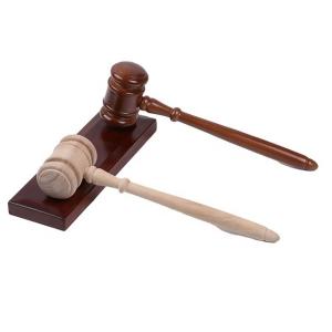 Wholesale Factory Custom Solid Wooden Gavel Hammer Sound Block Set For Lawyer Judge from china suppliers