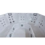Ergonomic 8-Person Seating Outdoor Acrylic Whirlpool With Ocean Wave Shell