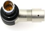 Alvin'S Cables Compatible Fischer S102 3 Pin Male Right Angle Connector For ARRI