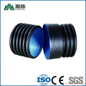 China 300mm Dual Wall Drainage Pipe Reinforced HDPE Corrugated Sewage Pipes on sale
