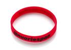 Wholesale china wholesale wristbands red base text ink filled black 202*12*2mm from china suppliers