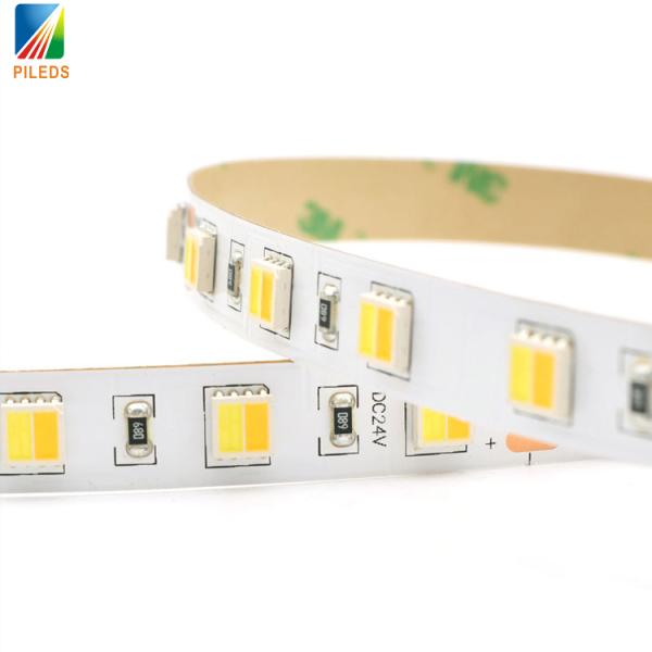 CCT LED Strip Lights 5050 300 LEDs Warm/White Double Color Temperature Tape Light Strips for Automotive Marine