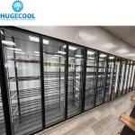 Supermarket Refrigeration 12 Door Walk in Cooler Beer Cave with Triple Glazing